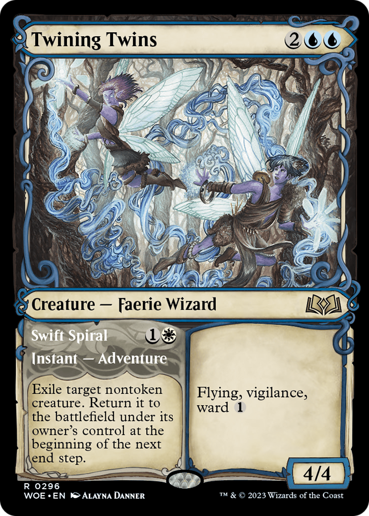 Image of Twining Twins (Showcase) (WOE-296) - Wilds of Eldraine: (Showcase) Foil