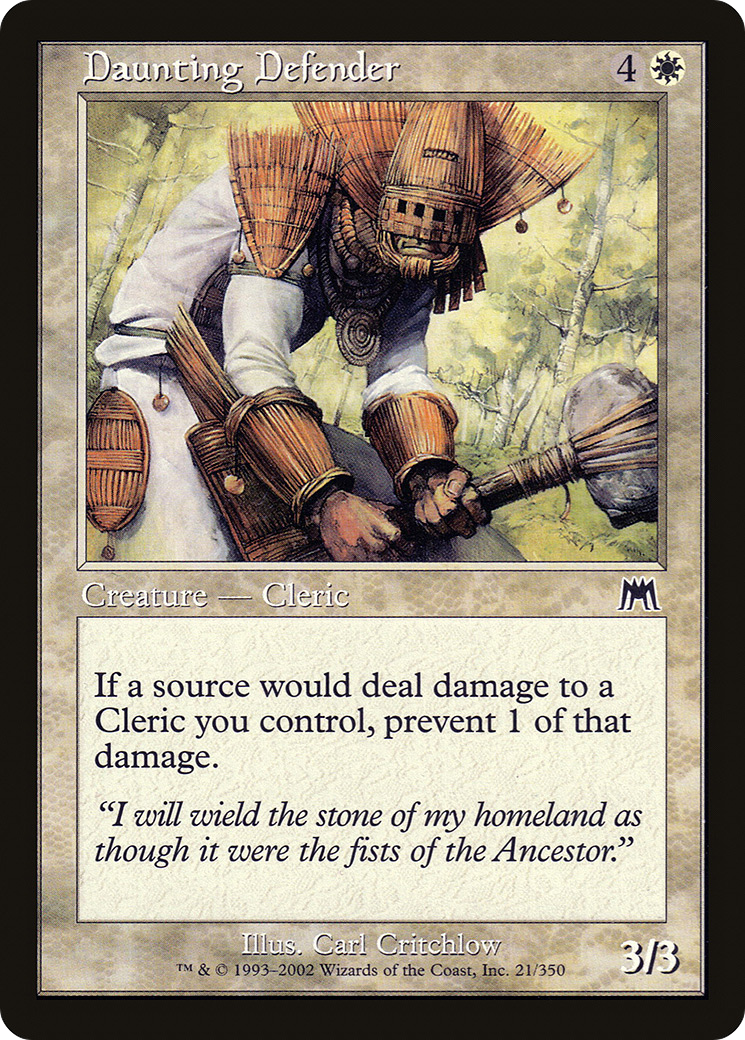 Image of Daunting Defender (ONS-021) - Onslaught Foil