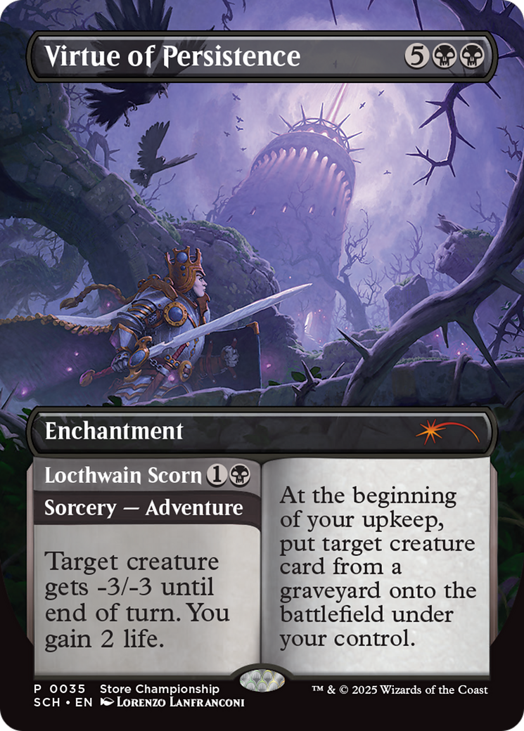 Image of Virtue of Persistence (GAME-035) - Store Championships: (enchantment) (Borderless)