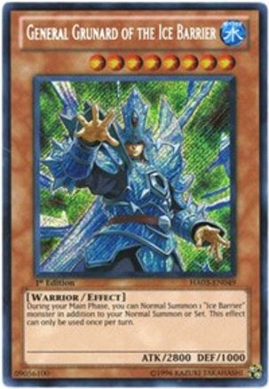 Image of General Grunard of the Ice Barrier (HA03-EN049) - Hidden Arsenal 3 1st Edition