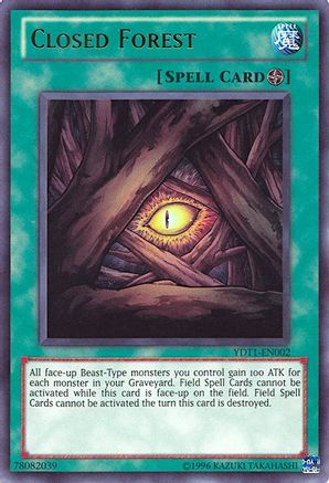 Image of Closed Forest (5D's Duel Transer) (YDT1-EN002) - Yu-Gi-Oh! Video Game Promotional Cards Limited