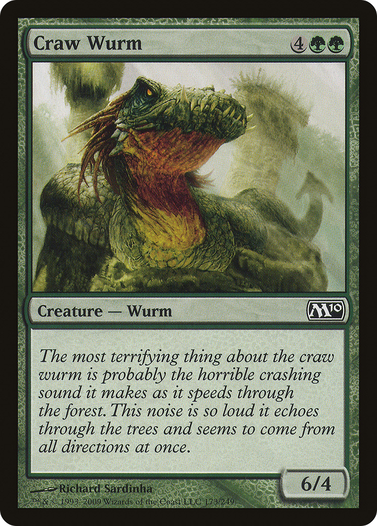 Image of Craw Wurm (M10-173) - Magic 2010 Foil
