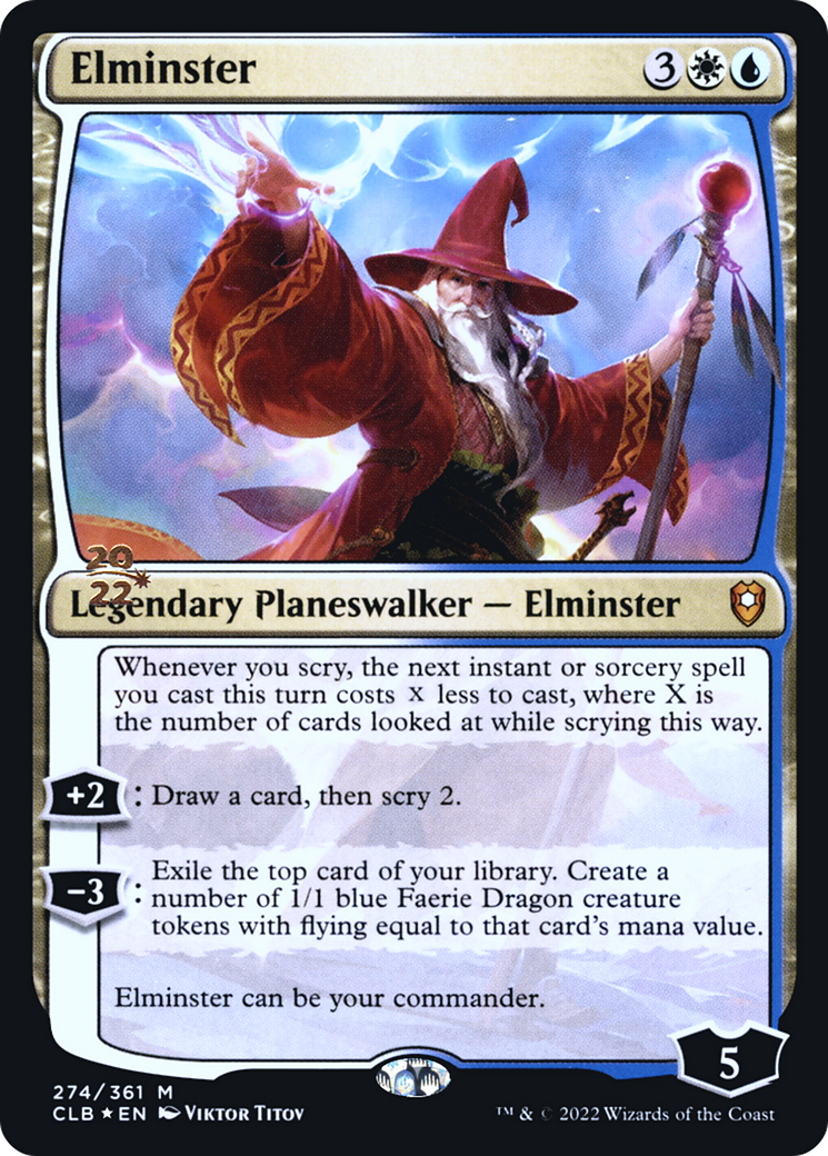 Image of Elminster (PRE-274) - Battle for Baldur's Gate Promos Foil