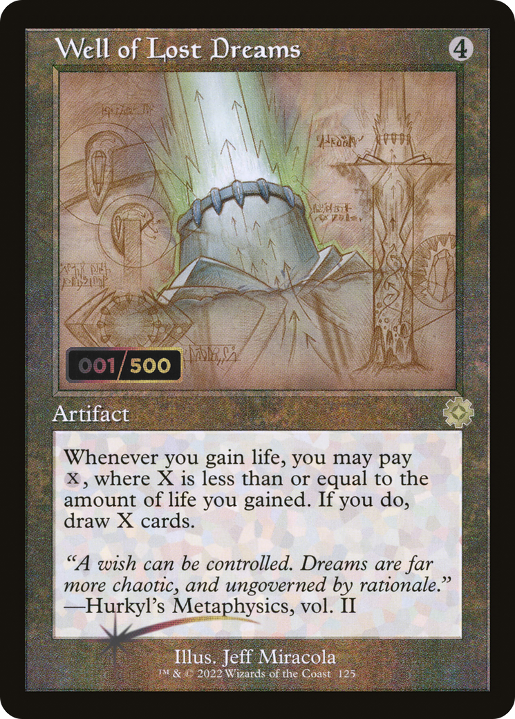 Image of Well of Lost Dreams (Schematic) (Serial Numbered) (BRR-125) - The Brothers' War Retro Artifacts Foil