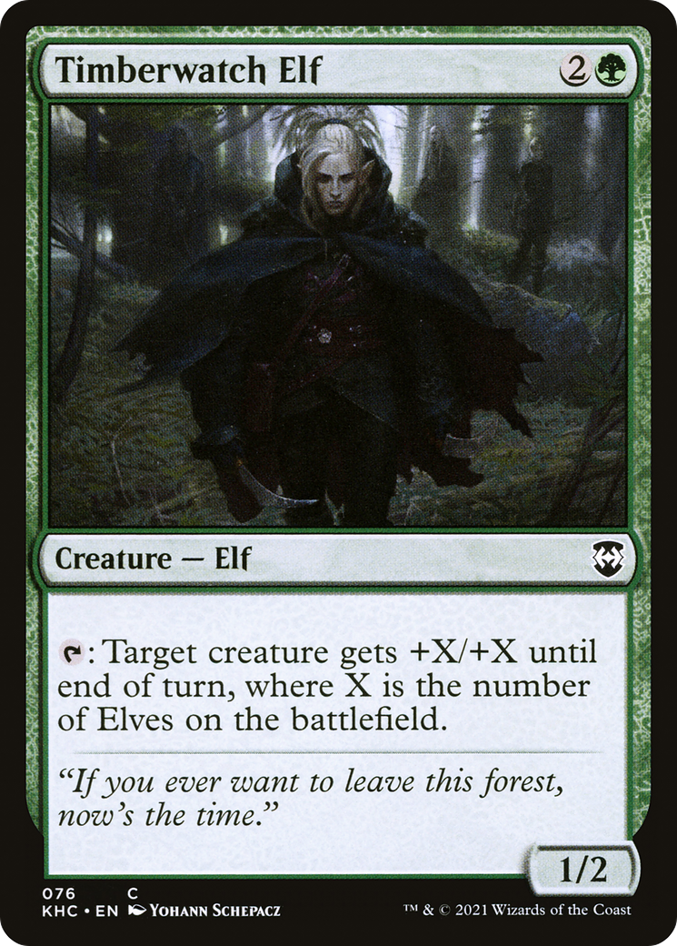 Image of Timberwatch Elf (KHC-076) - Kaldheim Commander