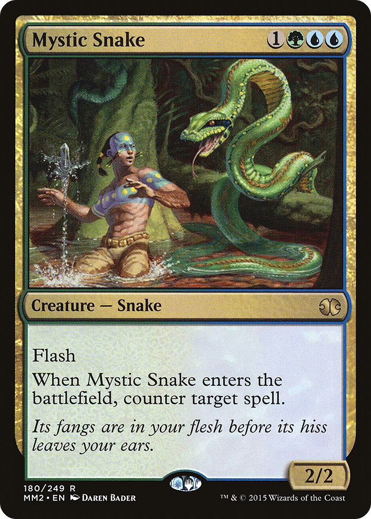 Image of Mystic Snake (MM2-180) - Modern Masters 2015 Foil