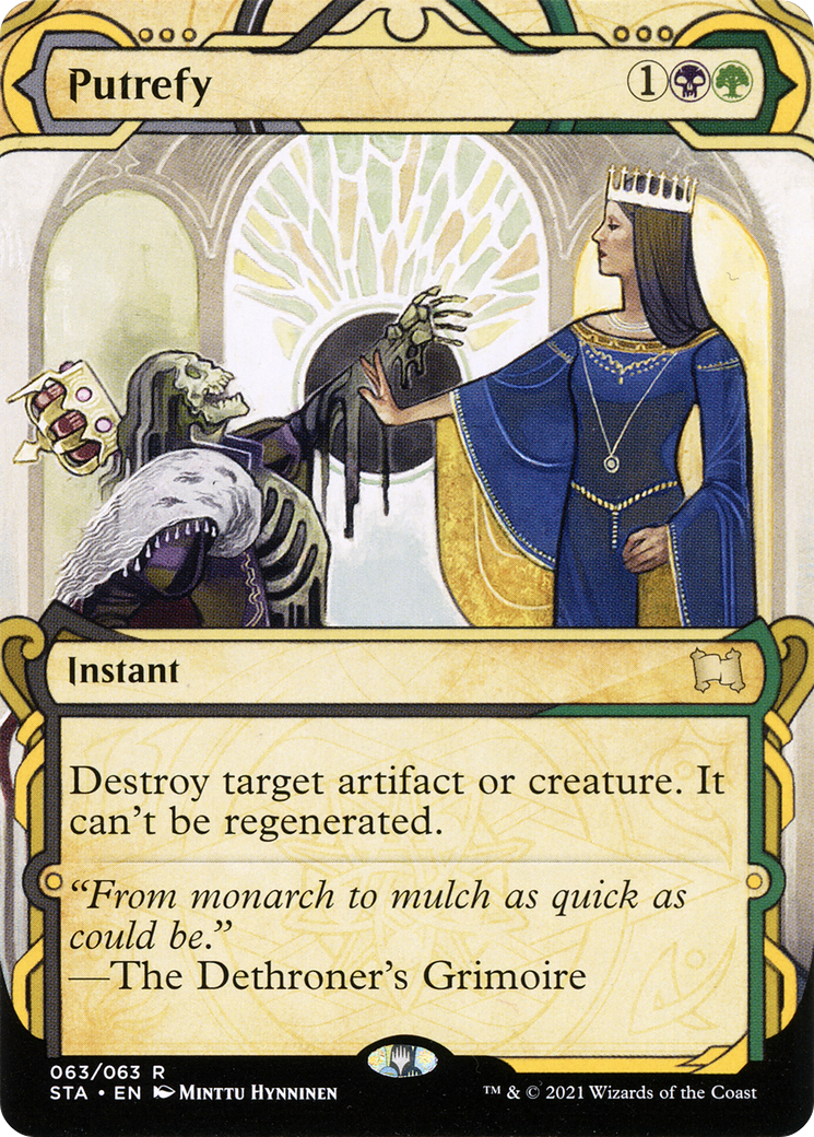 Image of Putrefy (STA-063) - Strixhaven Mystical Archive: (Showcase) (Borderless) Foil