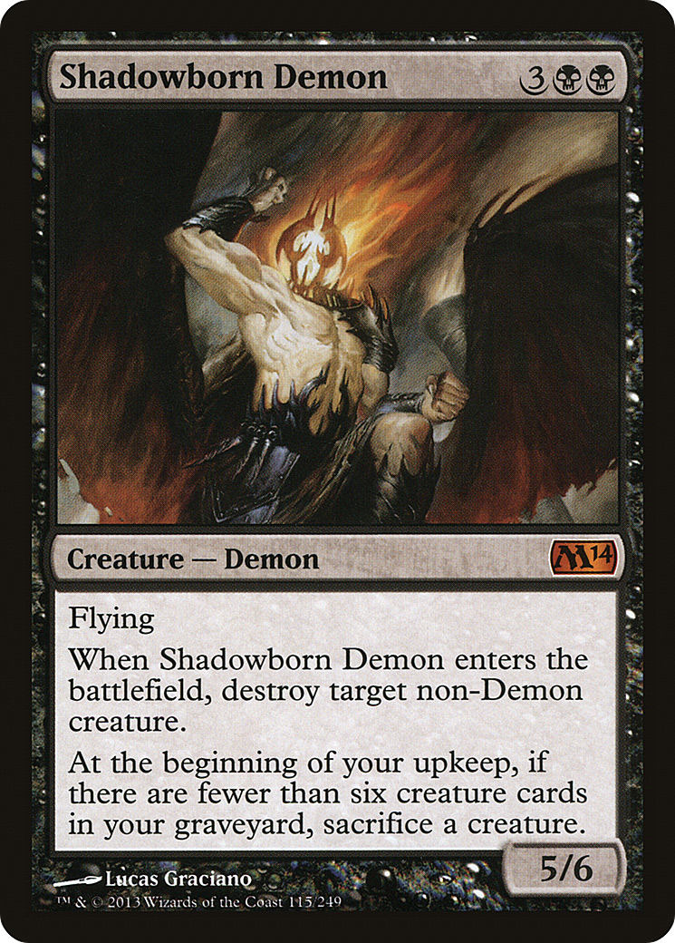 Image of Shadowborn Demon (M14-115) - Magic 2014