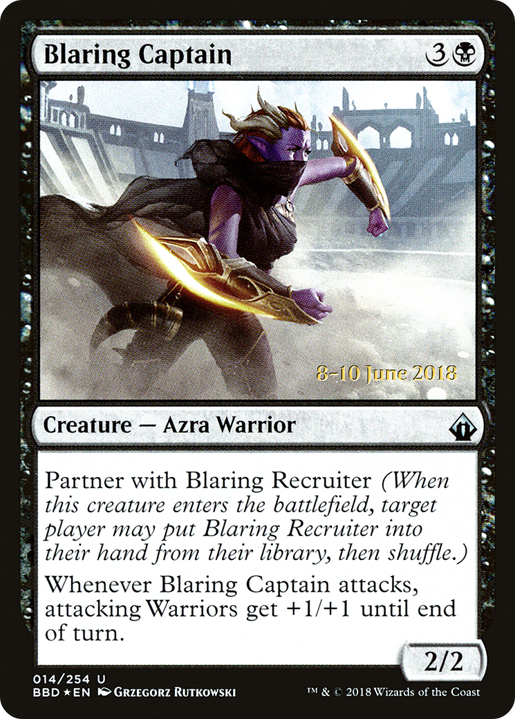 Image of Blaring Captain (LARP-14S) - Battlebond Promos Foil