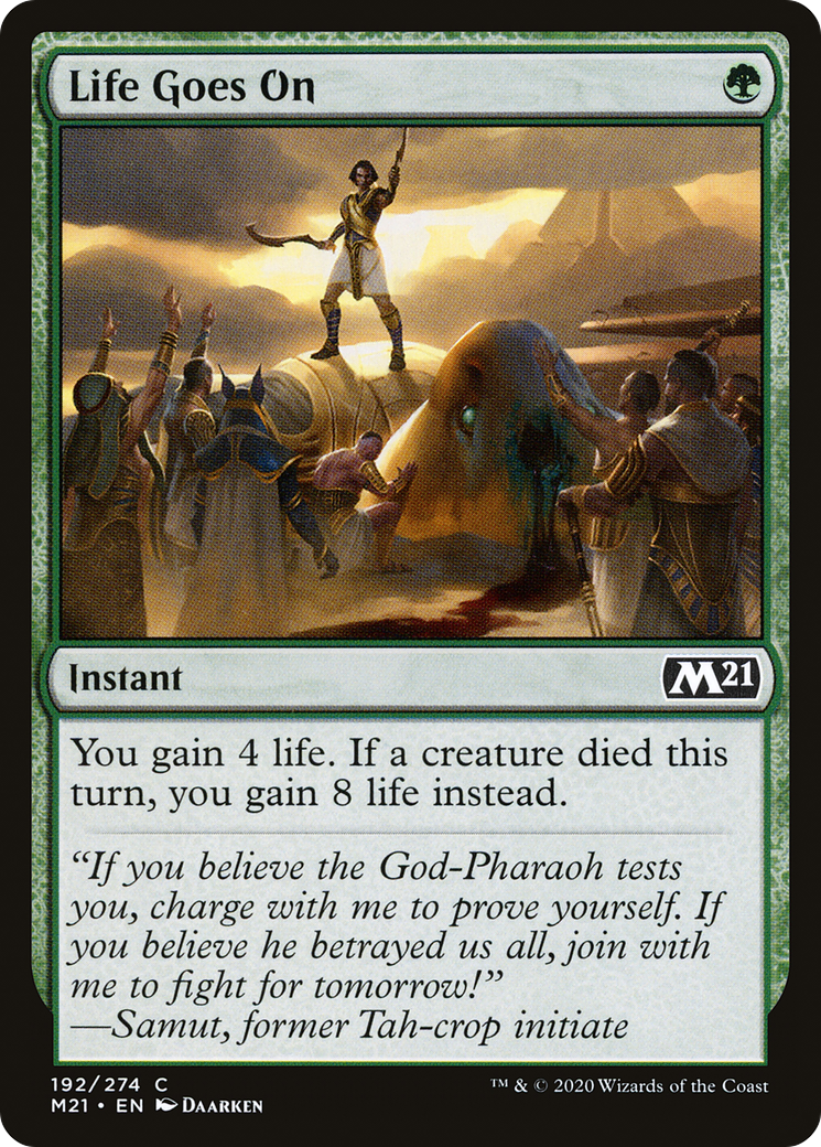 Image of Life Goes On (M21-192) - Core Set 2021 Foil