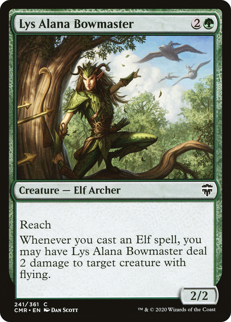 Image of Lys Alana Bowmaster (CMR-241) - Commander Legends Foil
