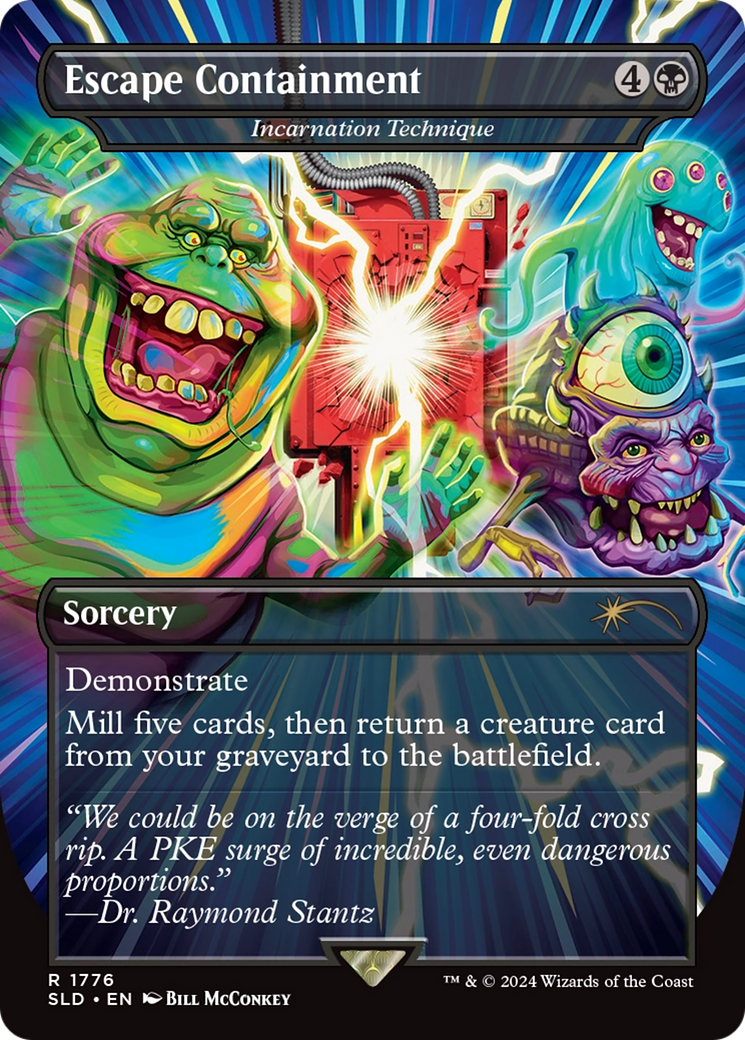 Image of Incarnation Technique (SLD-1776) - Secret Lair Drop / Escape Containment (Borderless) Foil