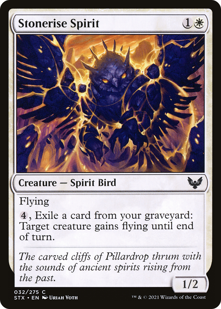 Image of Stonerise Spirit (STX-032) - Strixhaven: School of Mages Foil