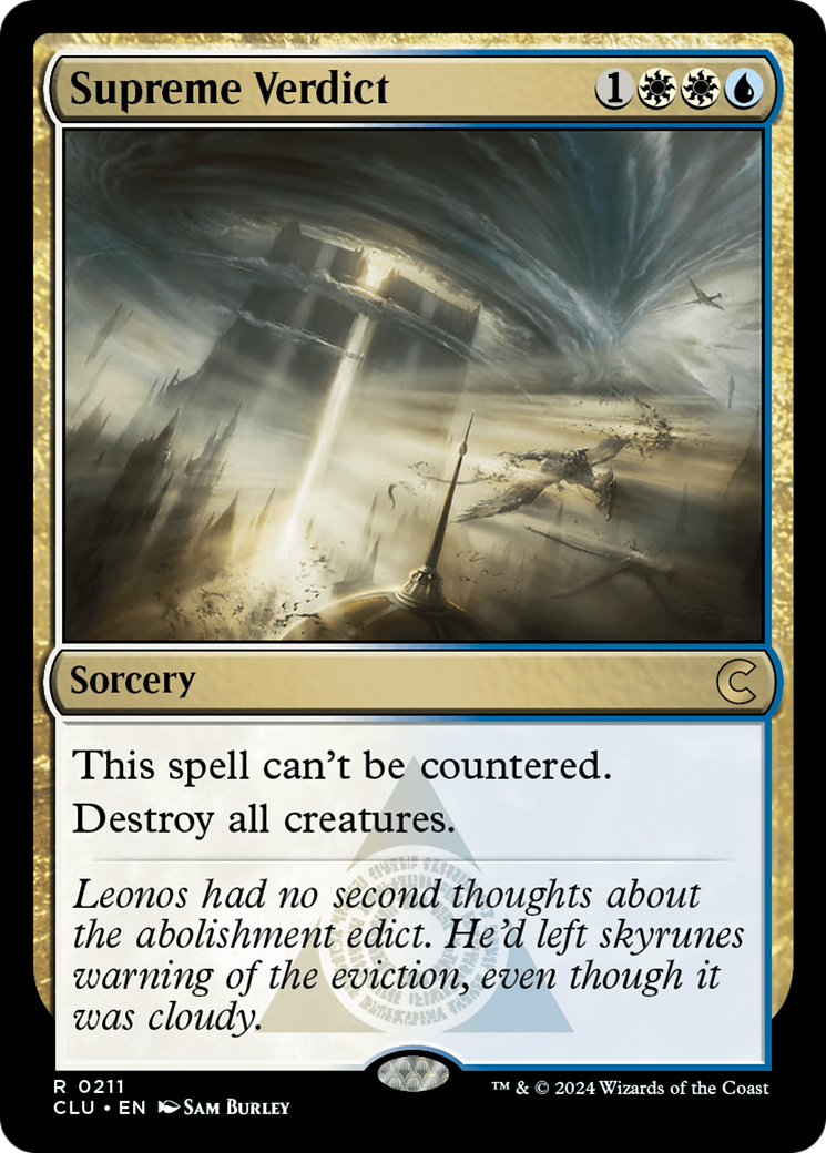 Image of Supreme Verdict (CLU-211) - Ravnica: Clue Edition