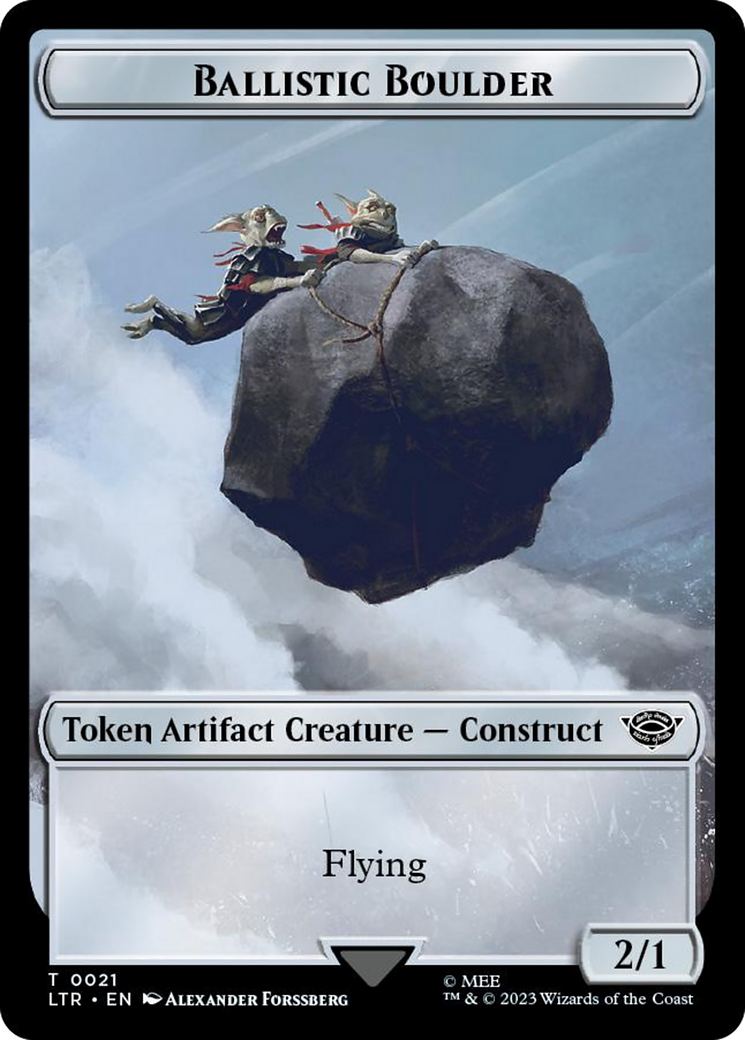 Image of Ballistic Boulder (TLTR-021) - Tales of Middle-earth Tokens Foil