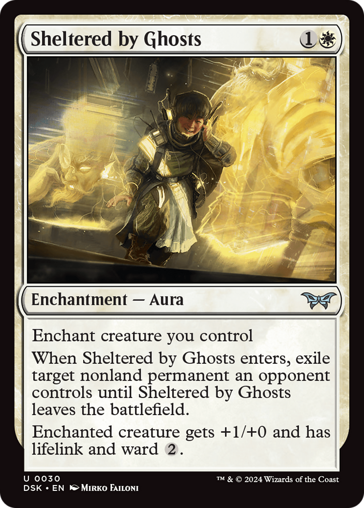 Image of Sheltered by Ghosts (DSK-030) - Duskmourn: House of Horror Foil