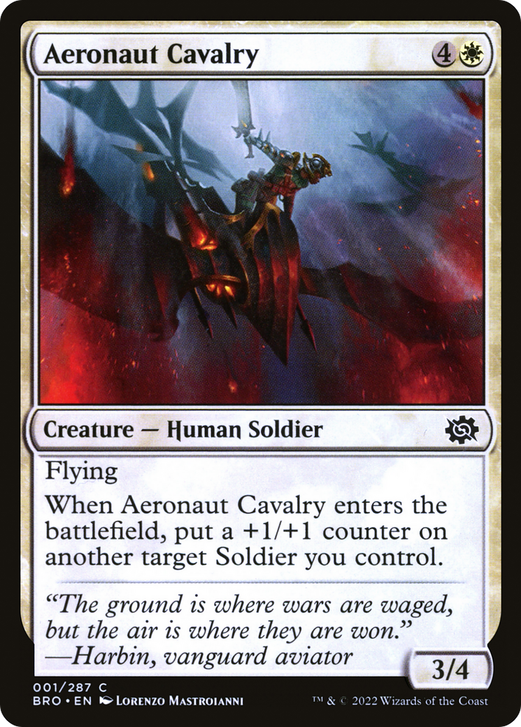 Image of Aeronaut Cavalry (BRO-001) - The Brothers' War Foil