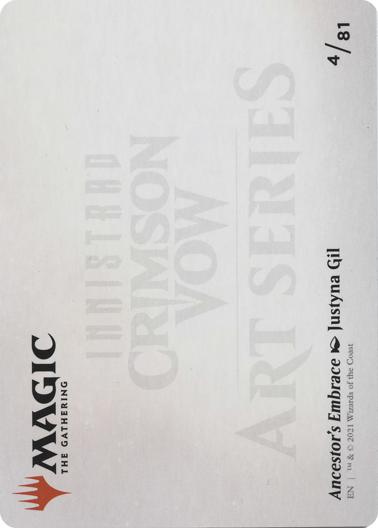 Image of Ancestor's Embrace // Ancestor's Embrace (AVOW-004) - Crimson Vow Art Series (Borderless)