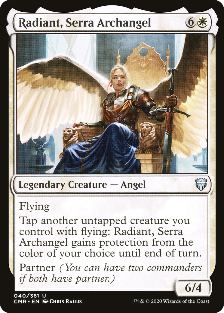 Image of Radiant, Serra Archangel (CMR-040) - Commander Legends