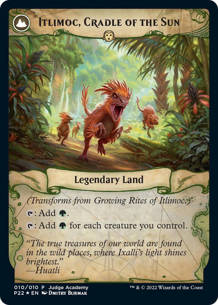 Image of Growing Rites of Itlimoc (JDG-010) - Judge Gift Cards 2022: (compasslanddfc) Foil