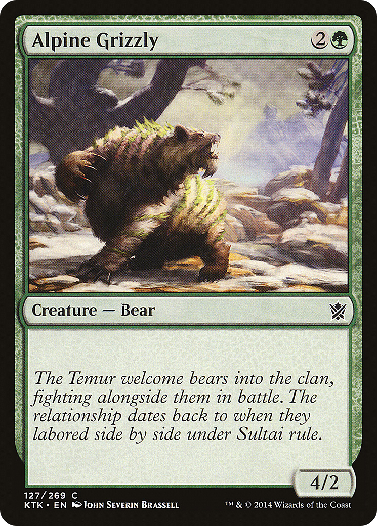 Image of Alpine Grizzly (KTK-127) - Khans of Tarkir