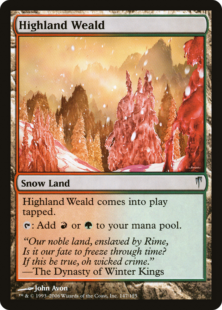 Image of Highland Weald (CSP-147) - Coldsnap Foil