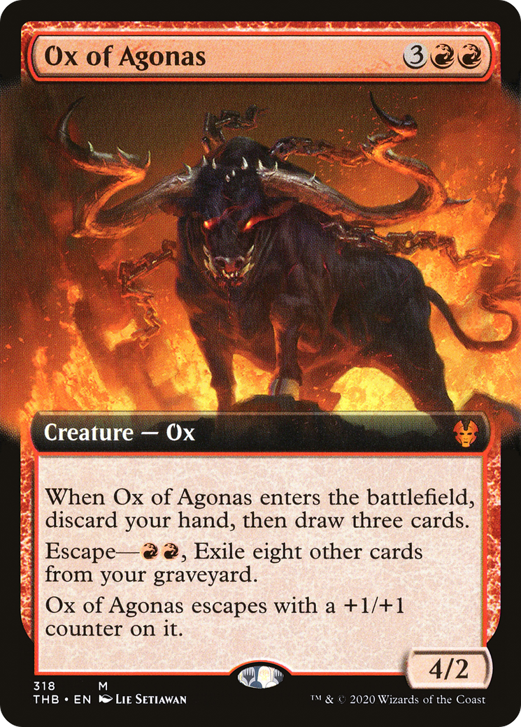 Image of Ox of Agonas (Extended Art) (THB-318) - Theros Beyond Death: (Extended Art) Foil