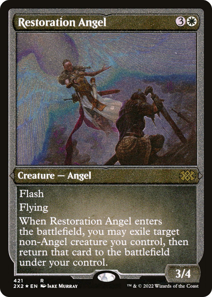 Image of Restoration Angel (2X2-421) - Double Masters 2022 Foil