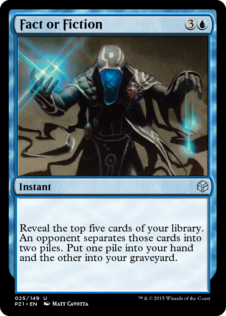 Image of Fact or Fiction (PZ1-025) - Legendary Cube Prize Pack Foil