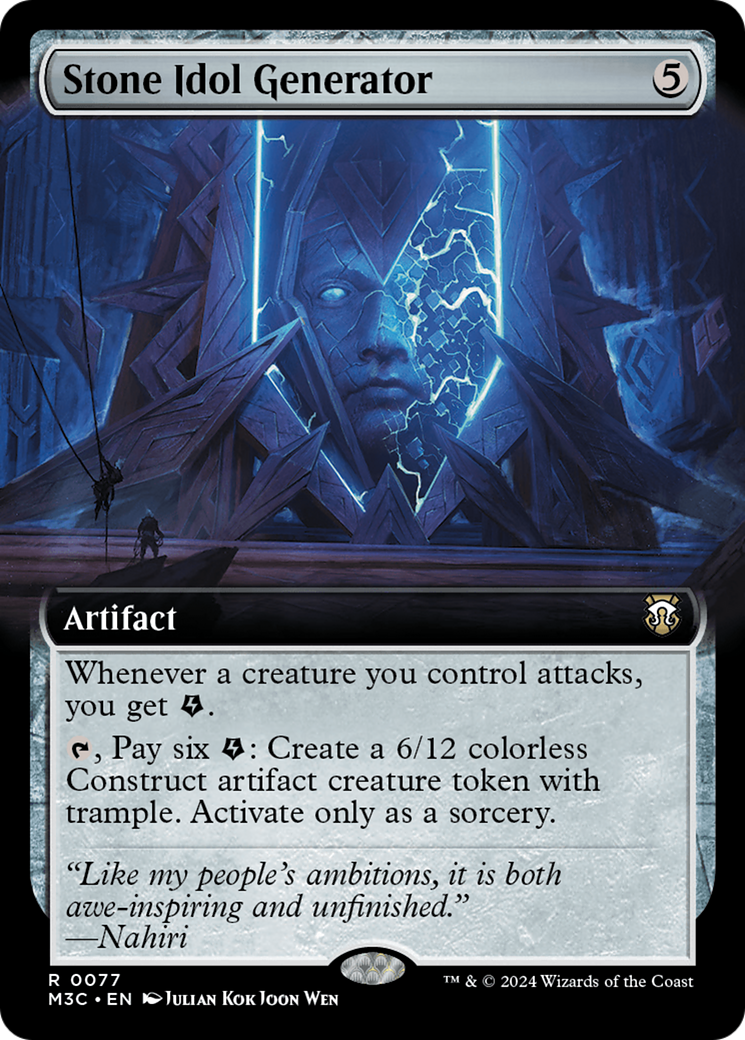 Image of Stone Idol Generator (Extended Art) (M3C-077) - Modern Horizons 3 Commander: (Extended Art)