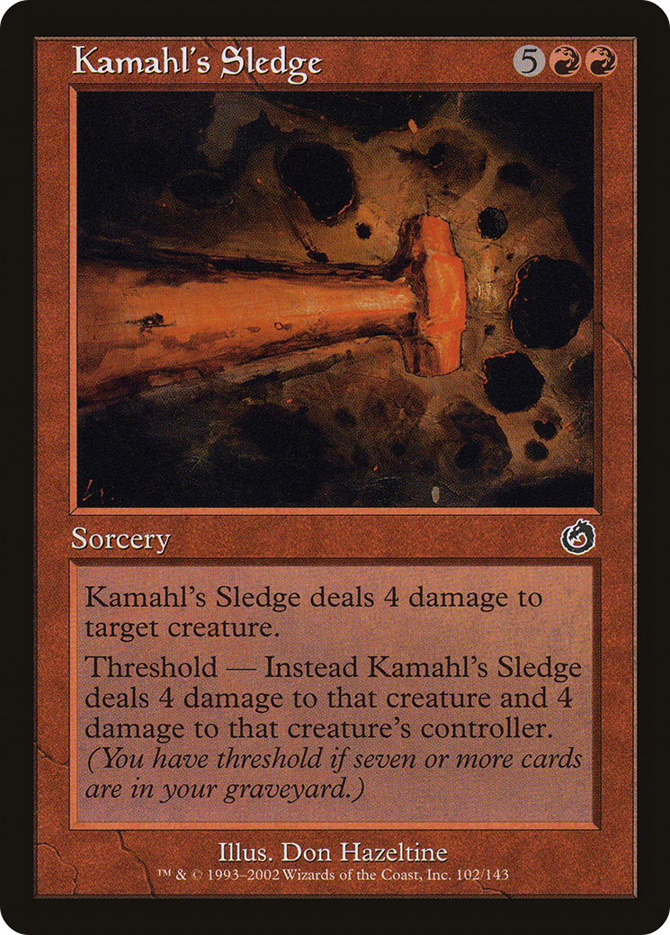 Image of Kamahl's Sledge (TOR-102) - Torment