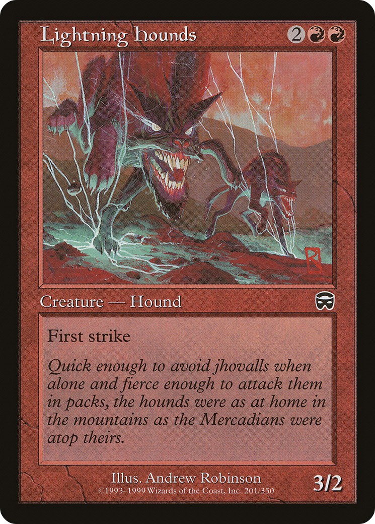 Image of Lightning Hounds (MMQ-201) - Mercadian Masques