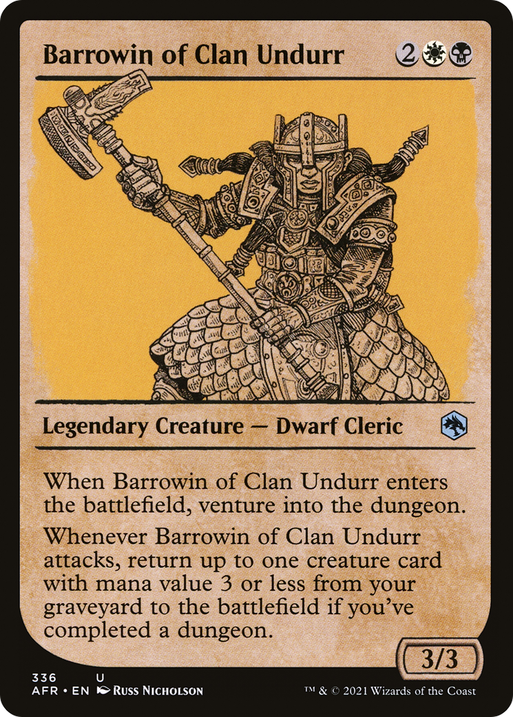 Image of Barrowin of Clan Undurr (Showcase) (AFR-336) - Adventures in the Forgotten Realms: (Showcase) Foil