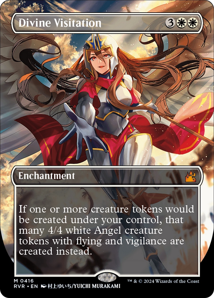 Image of Divine Visitation (Anime Borderless) (RVR-416) - Ravnica Remastered (Borderless)