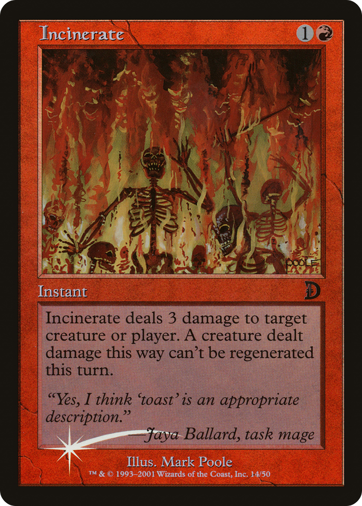 Image of Incinerate (DKM-14★) - Deckmasters Foil