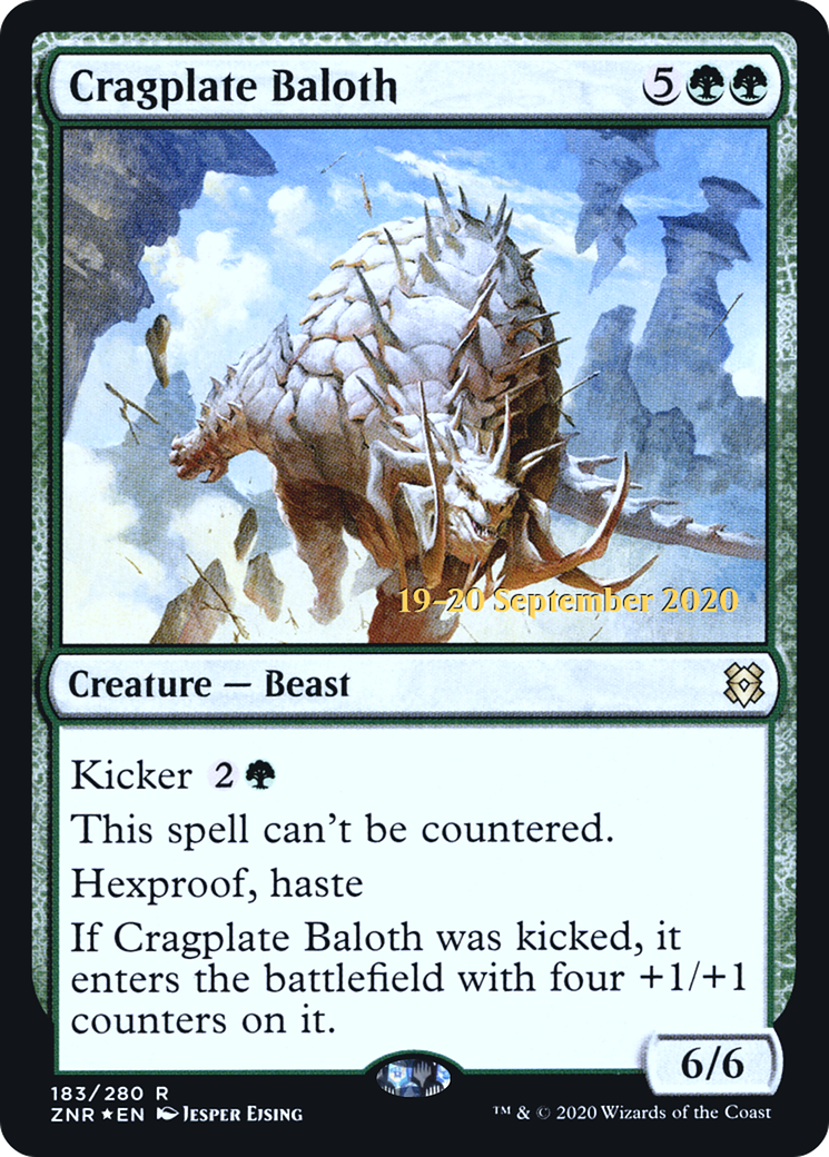 Image of Cragplate Baloth (PRE-183) - Zendikar Rising Promos Foil
