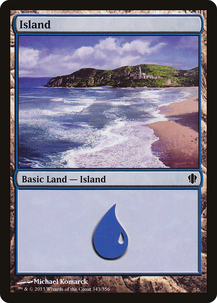 Image of Island (343) (C13-343) - Commander 2013