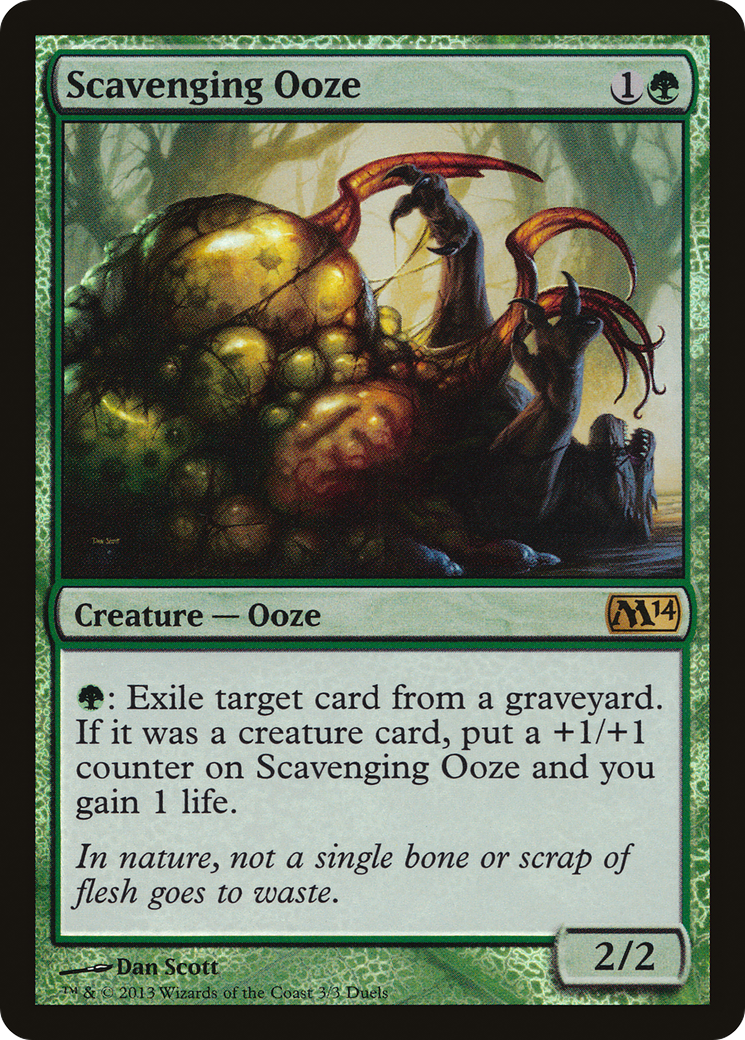 Image of Scavenging Ooze (MEDIA-001) - Duels of the Planeswalkers 2014 Promos Foil