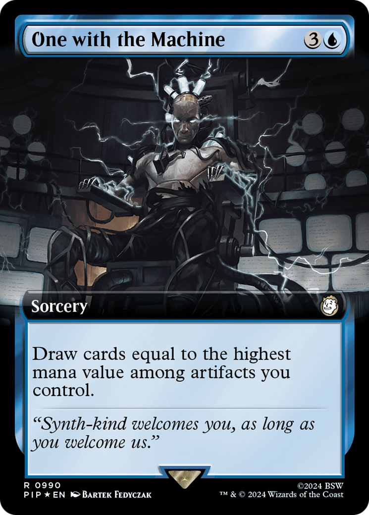 Image of One with the Machine (Extended Art) (Surge Foil) (PIP-990) - Fallout: (Extended Art) Foil