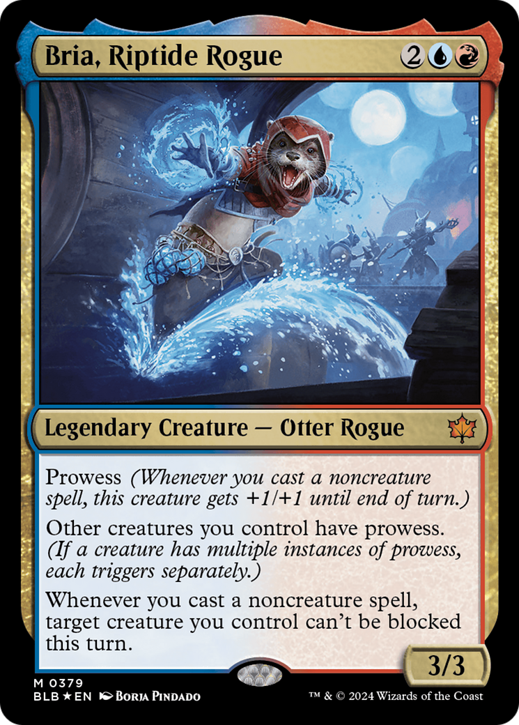Image of Bria, Riptide Rogue (BLB-379) - Bloomburrow Foil