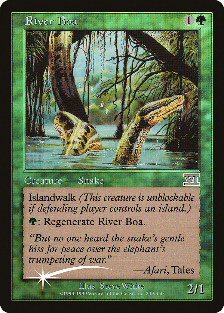 Image of River Boa (FNM-) - Friday Night Magic 2000 Foil