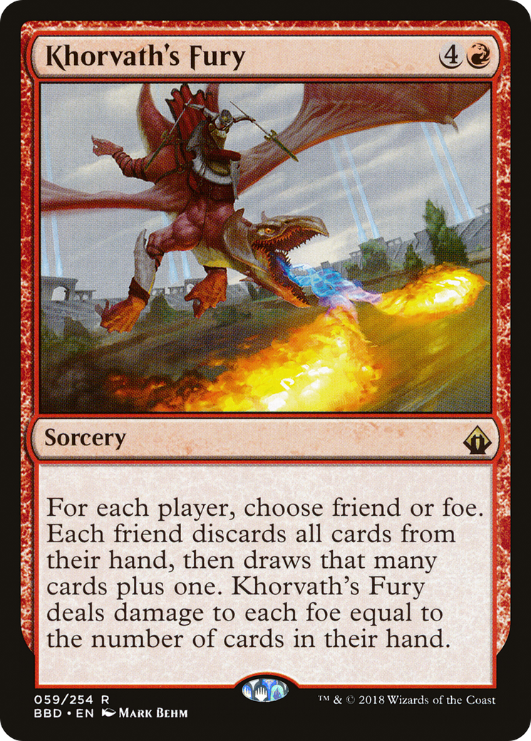 Image of Khorvath's Fury (BBD-059) - Battlebond Foil