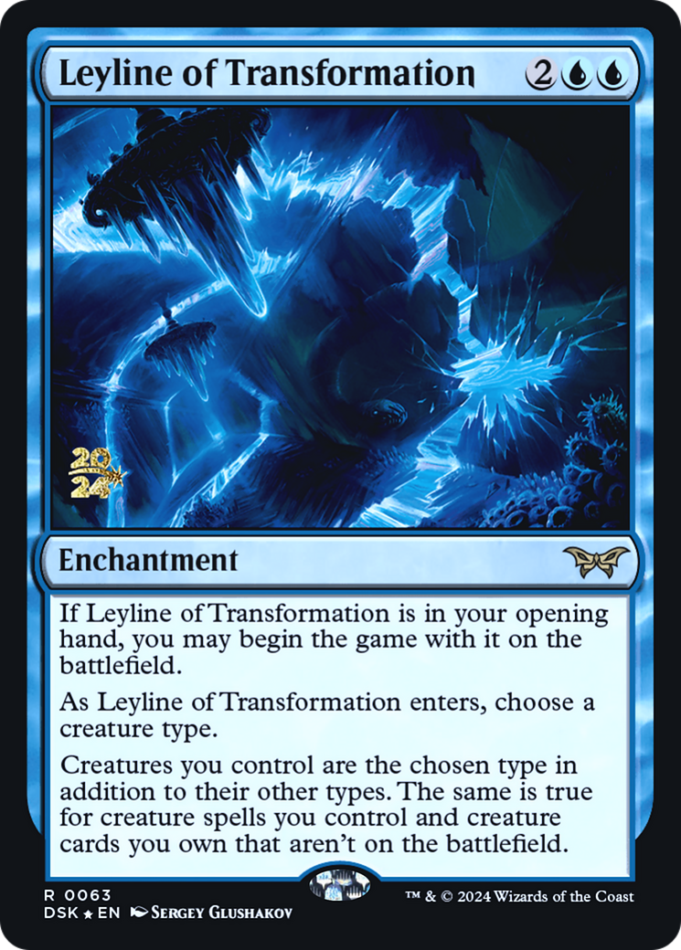 Image of Leyline of Transformation (PRE-063) - Duskmourn: House of Horror Promos Foil