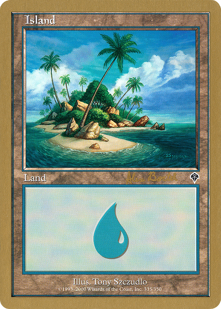 Image of Island (335) - 2001 Alex Borteh (MMQ) (WCD-) - World Championship Decks 2001