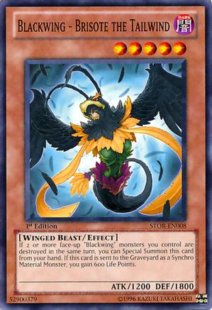 Image of Blackwing - Brisote the Tailwind (STOR-EN008) - Storm of Ragnarok Unlimited