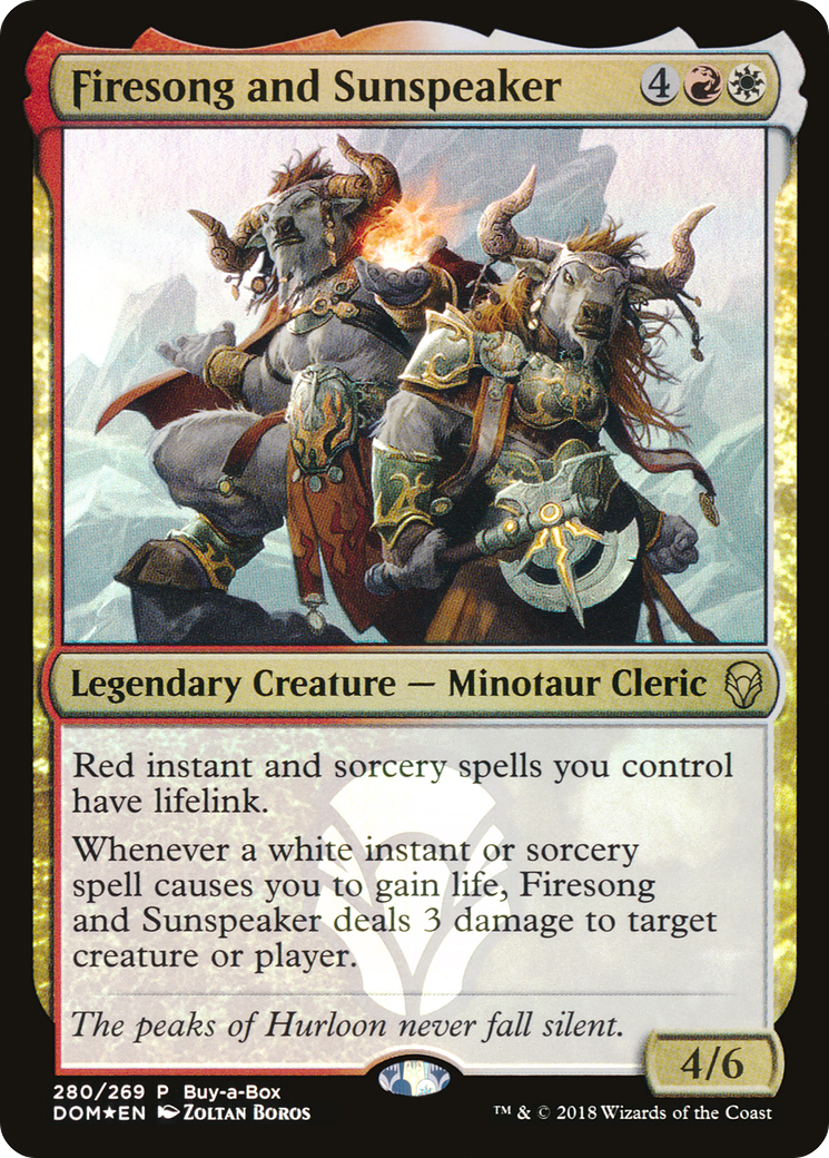 Image of Firesong and Sunspeaker (BABP-280) - Dominaria Foil