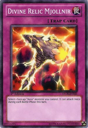 Image of Divine Relic Mjollnir (STOR-EN066) - Storm of Ragnarok 1st Edition