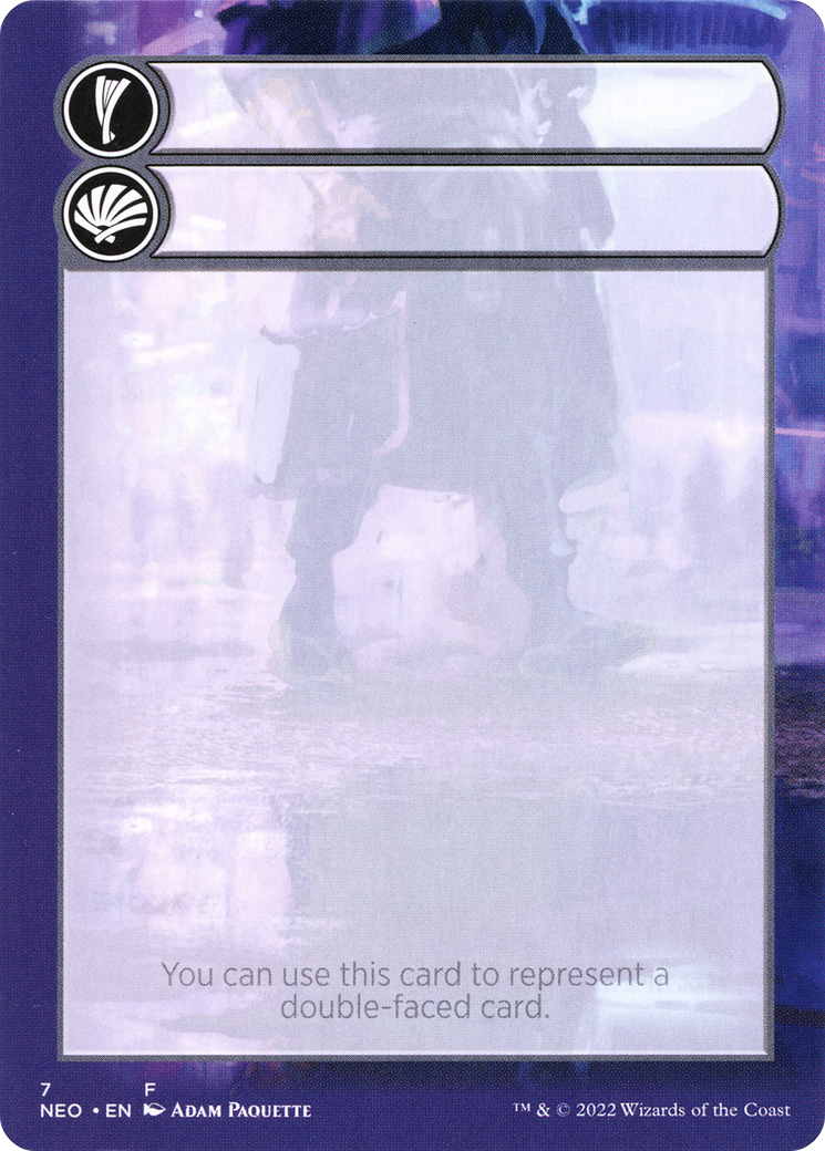 Image of Double-Faced Substitute Card (SNEO-007) - Kamigawa: Neon Dynasty Substitute Cards (Borderless)