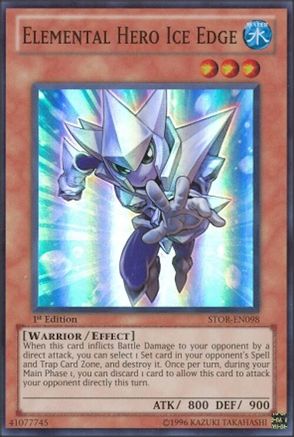 Image of Elemental Hero Ice Edge (STOR-EN098) - Storm of Ragnarok Unlimited