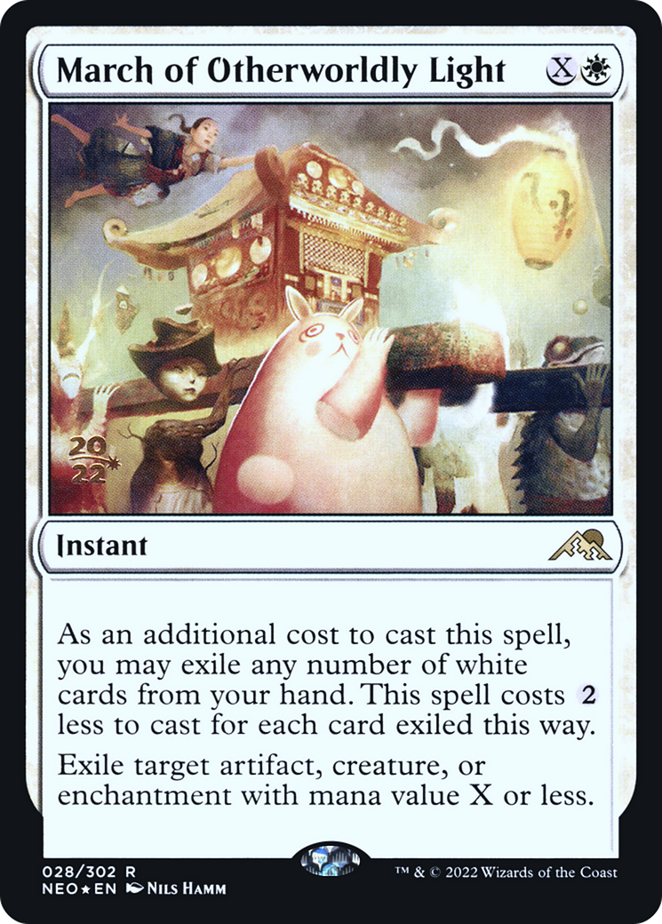 Image of March of Otherworldly Light (PRE-028) - Kamigawa: Neon Dynasty Promos Foil